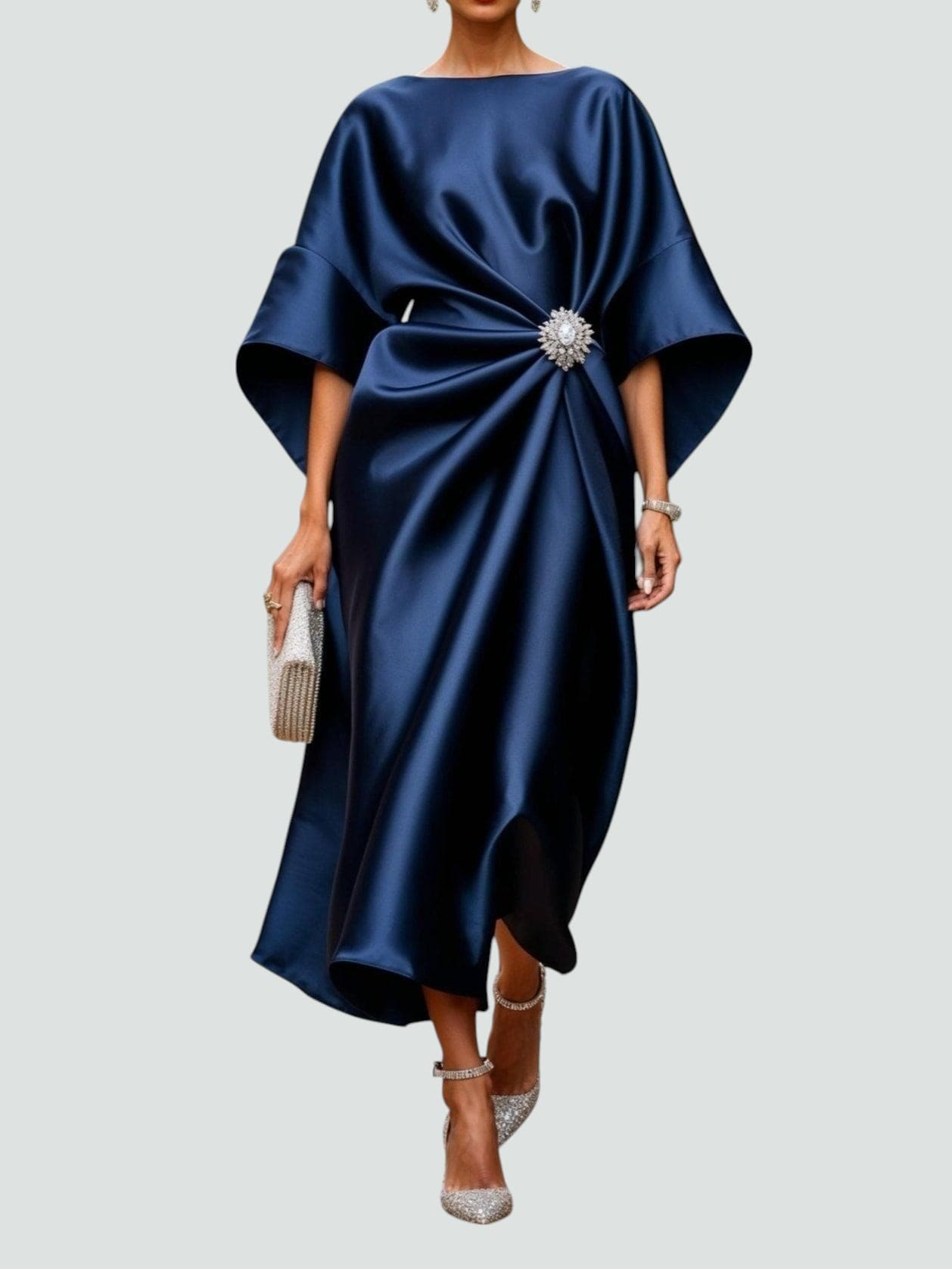ISABEL – LUXE DRAPED EVENING DRESS