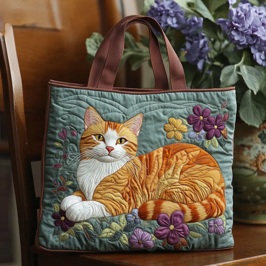 Handmade Bag - Brown Cat