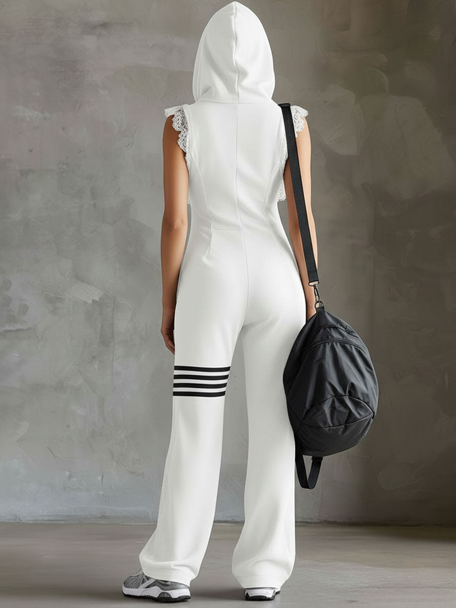 Giada - Retro Sporty Jumpsuit for Women