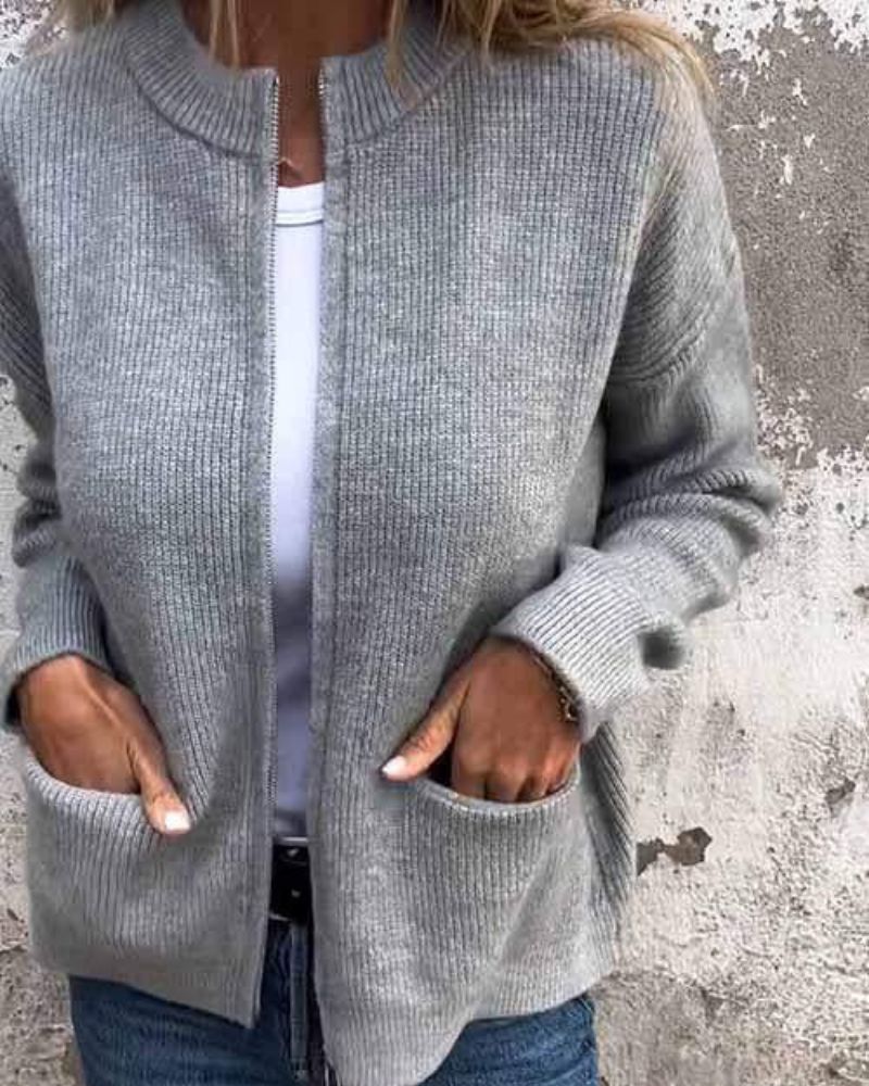RINA - COZY ZIP-UP CARDIGAN