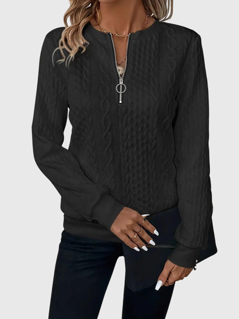 Sweater with Zipper