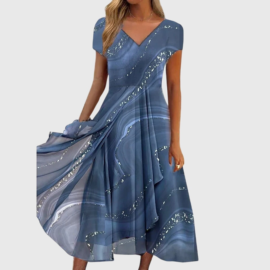 AUBRIELLE™ | Flowing Midi Dress