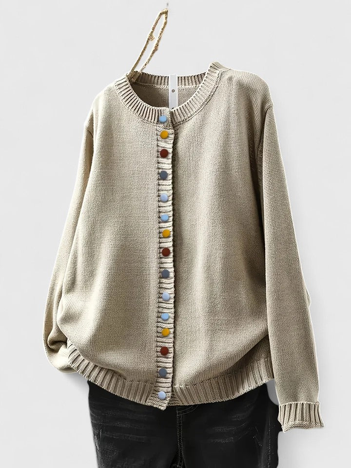 DAISY – WHIMSICAL BUTTON CARDIGAN
