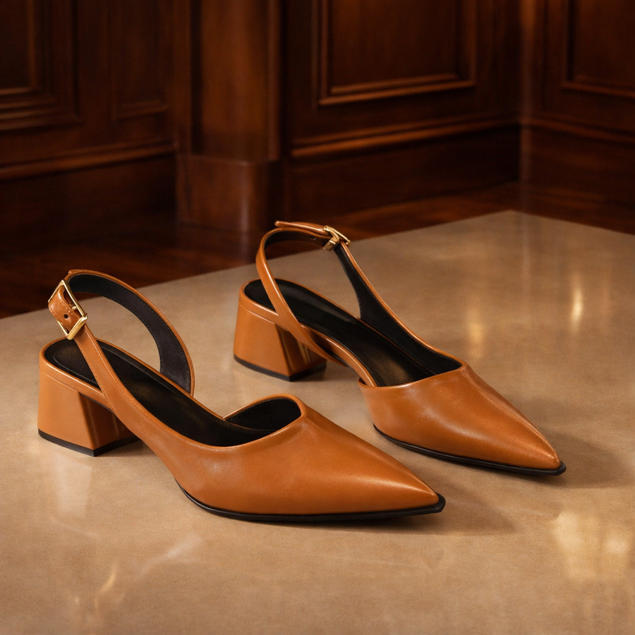 Maribel Pointed Slingback Heels