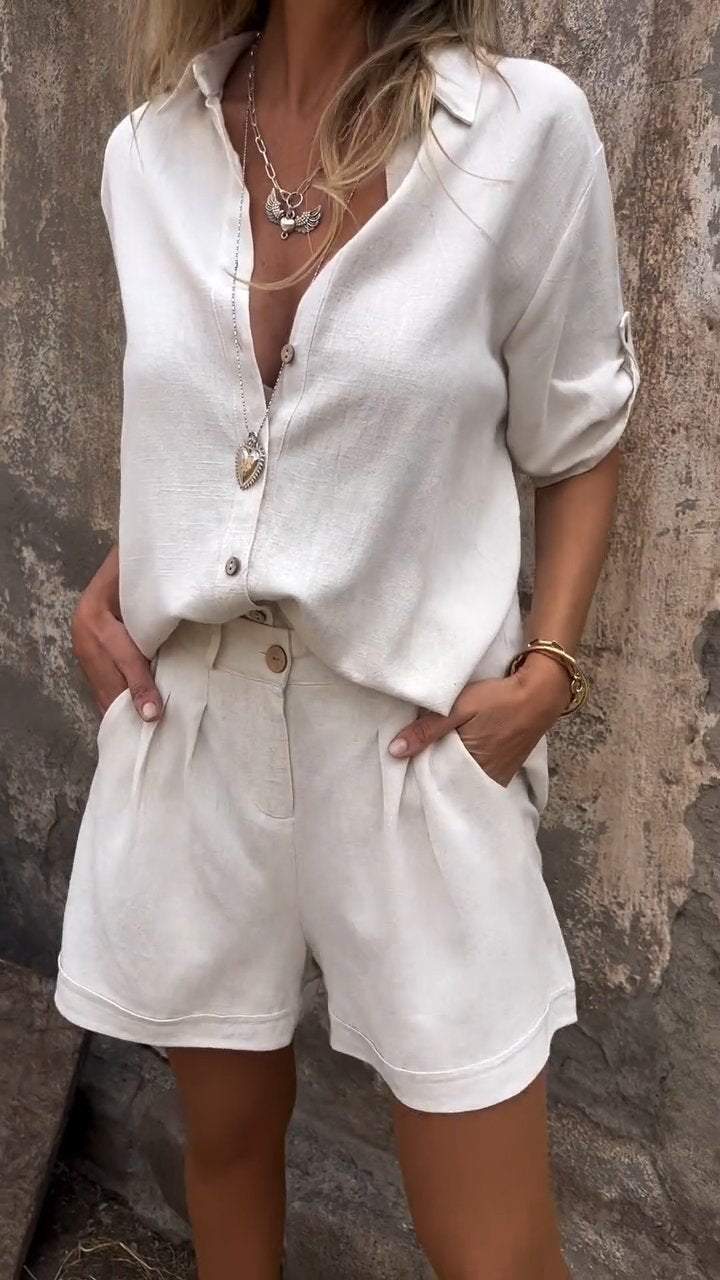 Jolie – Stylish Cotton-Linen Set