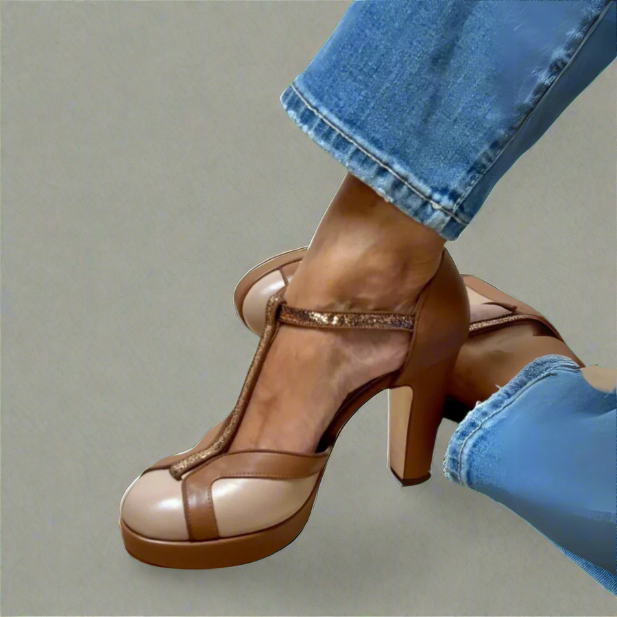 Criselmara | Elegant Comfort Sandals with Heel