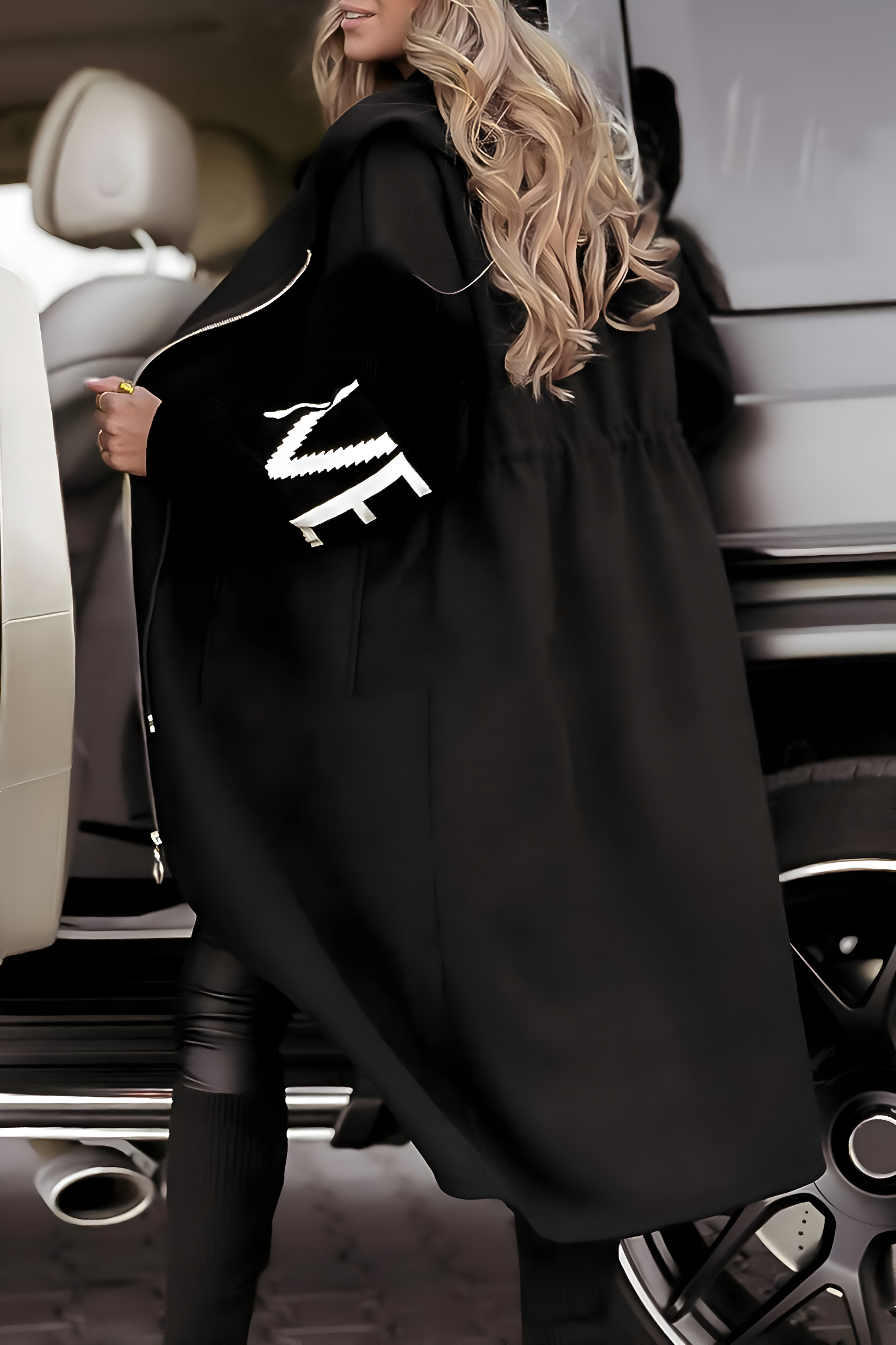 DANIELA – MODERN HOODED LONG COAT