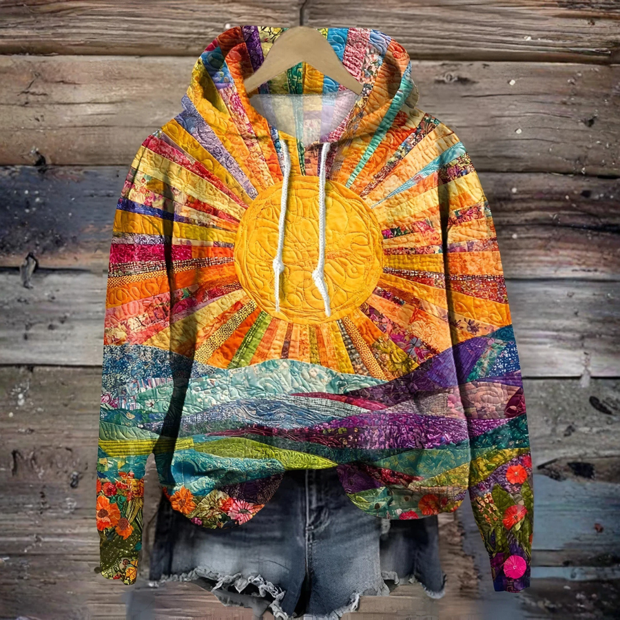 Eliza - Colorful Sunrise Hoodie