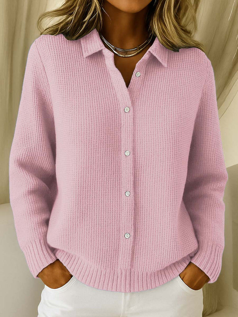NATALIA – SOFT RIBBED KNIT BLOUSE
