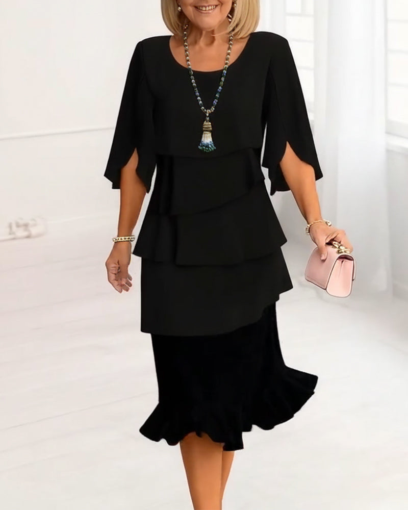 Melody™ | Refined Elegant Ruffle Dress for Women