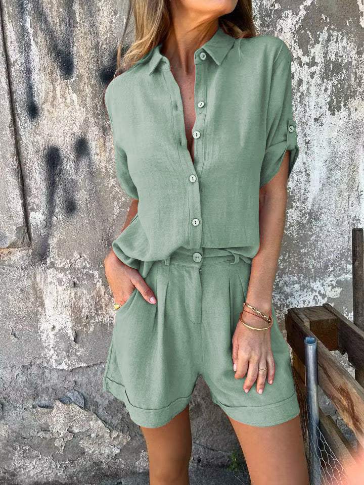 Jolie – Stylish Cotton-Linen Set