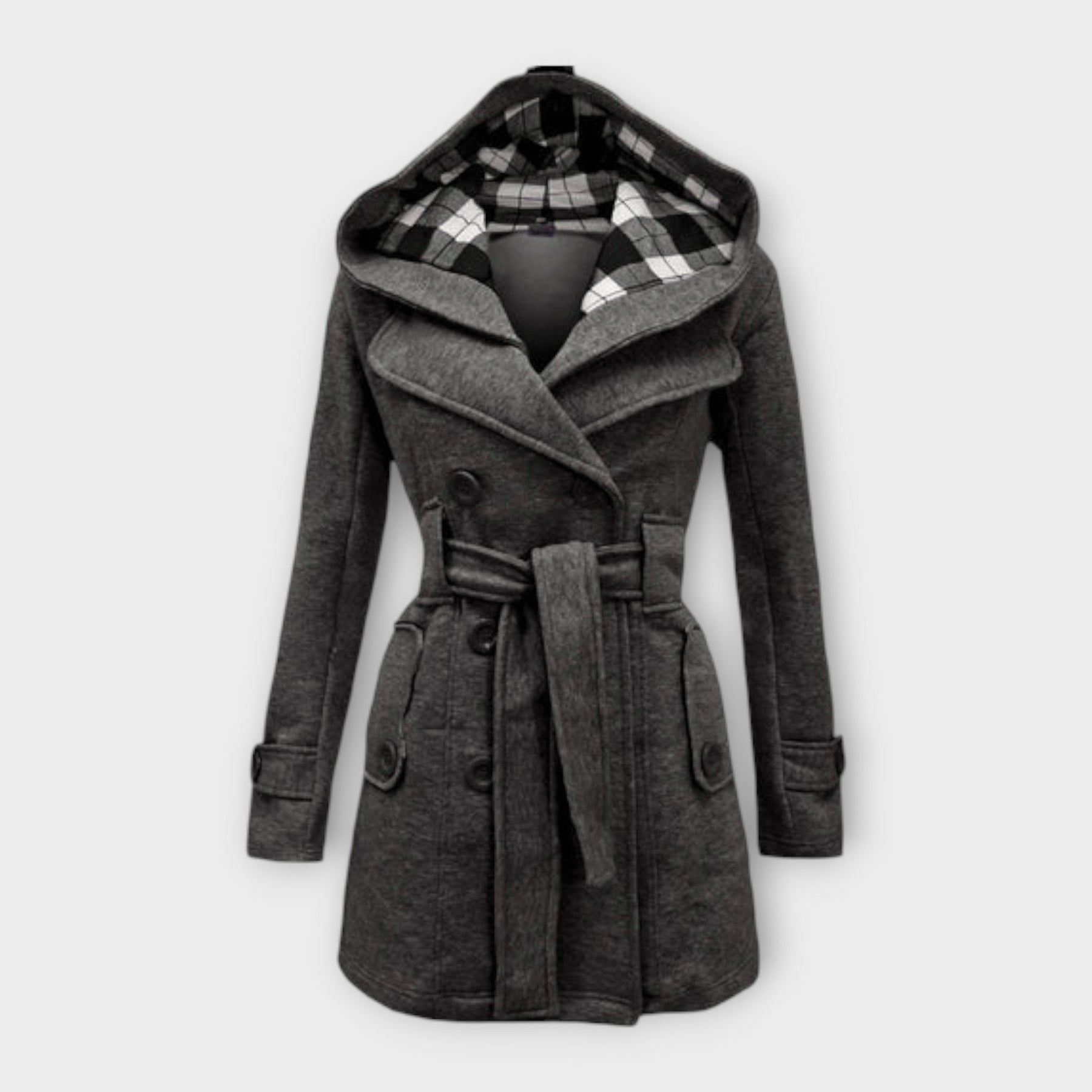 AVA – ELEGANT HOODED TRENCH COAT
