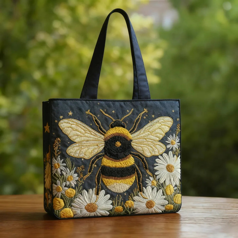 Handmade Bag - Bee and Daisies