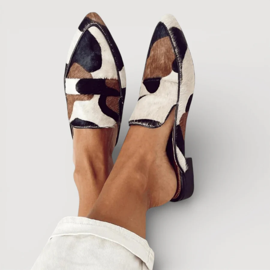 MOCASSINS WITH ABSTRACT PATTERN