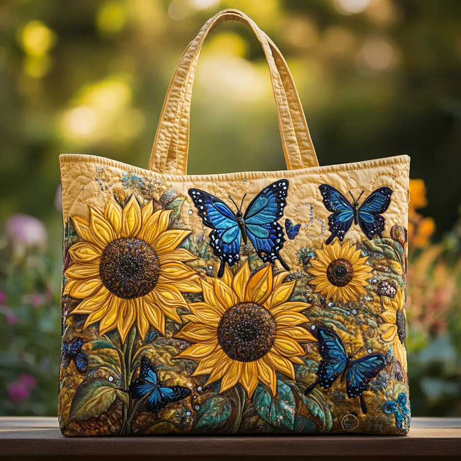 Handmade Bag - Sunflowers and Butterflies