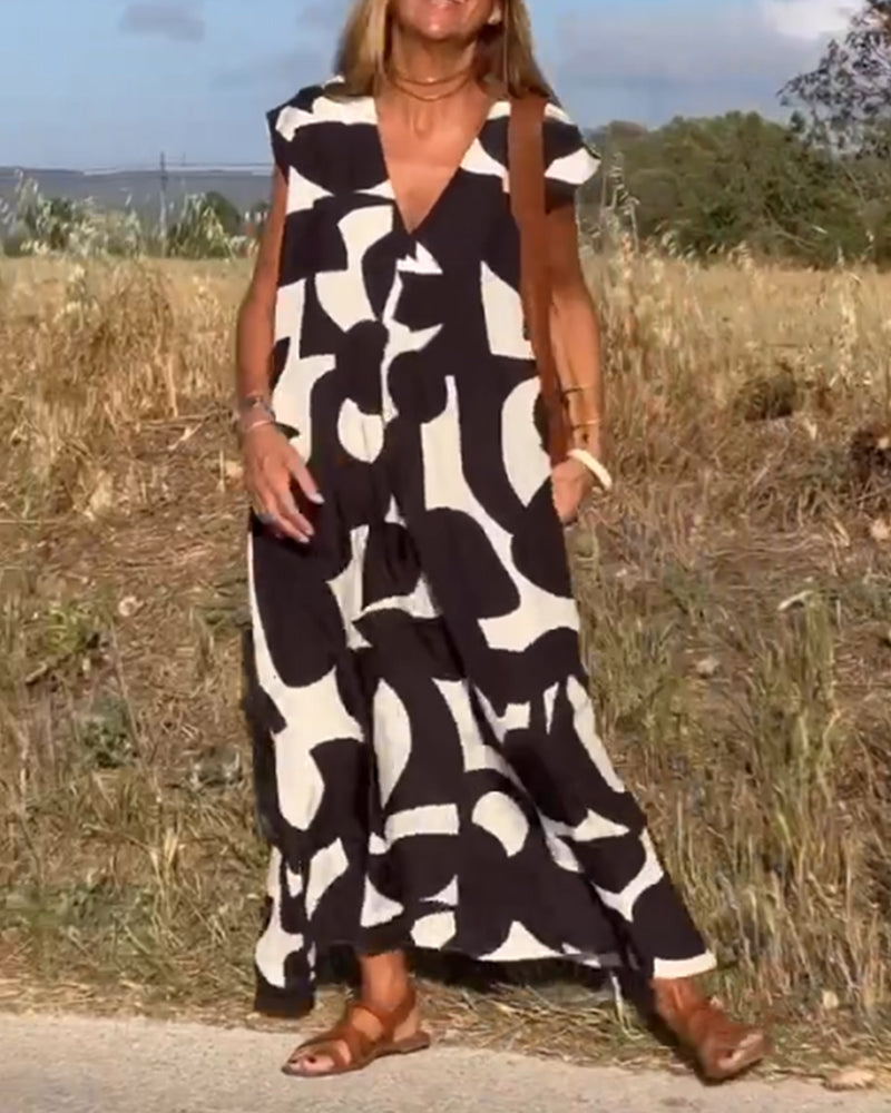 Adeline | Comfortable Abstract Dress