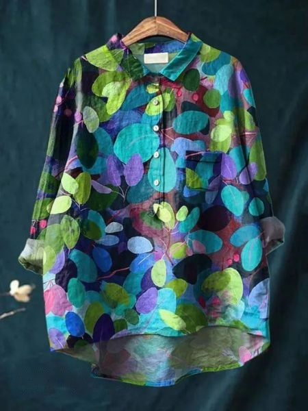 SERAPHINA I RETRO-FLOWER BLOUSE