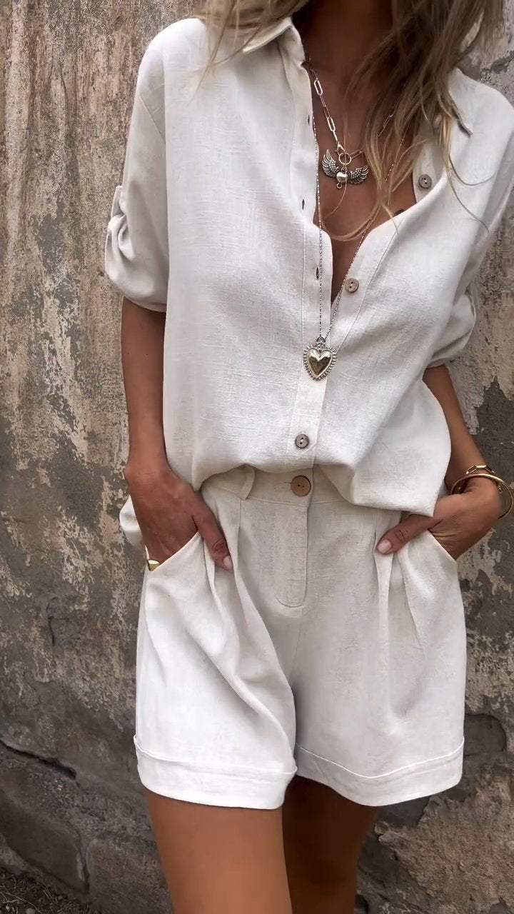 Jolie – Stylish Cotton-Linen Set