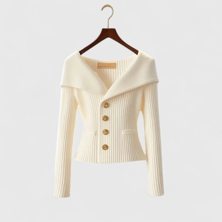 MIKA – ELEGANT OFF-SHOULDER KNIT TOP