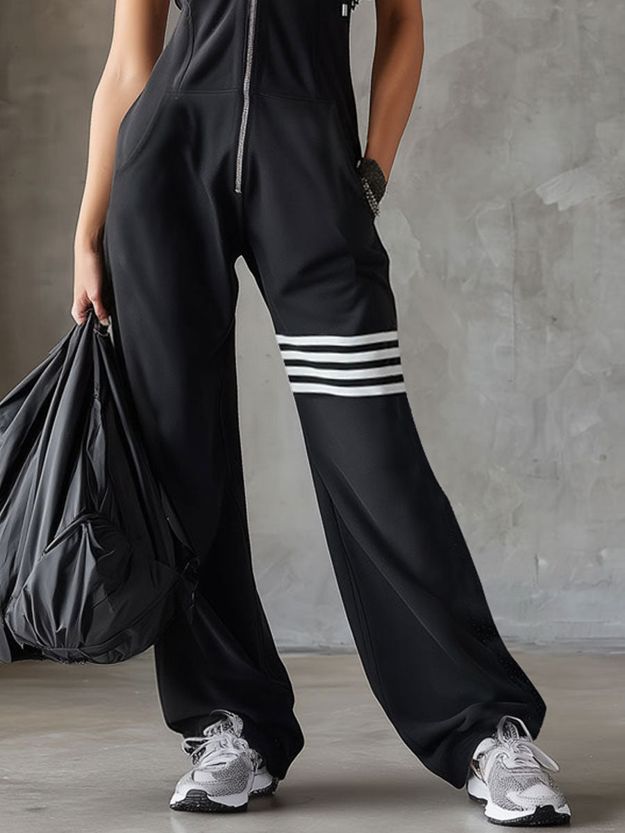 Giada - Retro Sporty Jumpsuit for Women