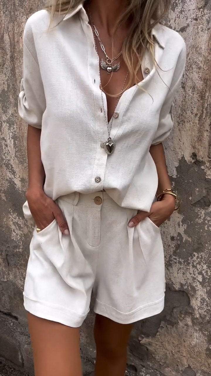 Jolie – Stylish Cotton-Linen Set