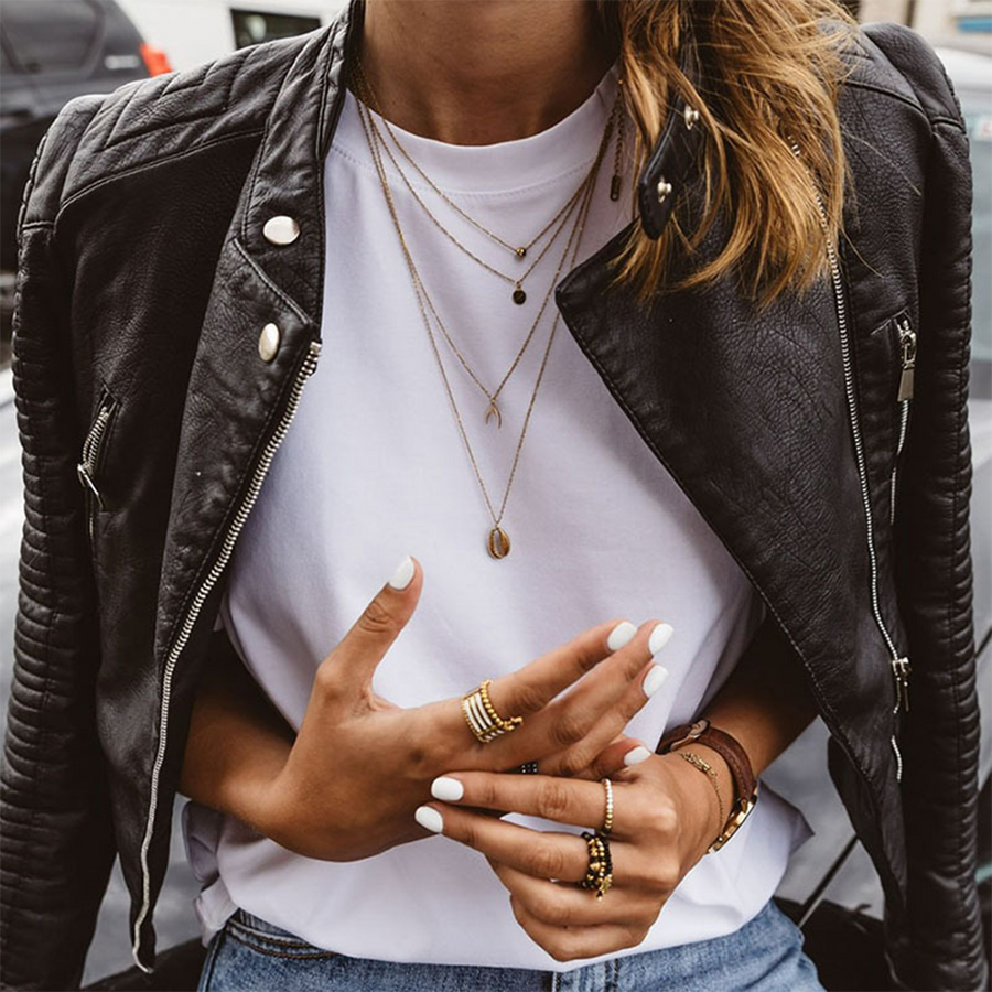 Kiki™ – Timeless Structured Zip-Up Vegan Leather Jacket