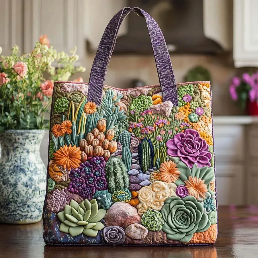 Handmade Bag - Succulents