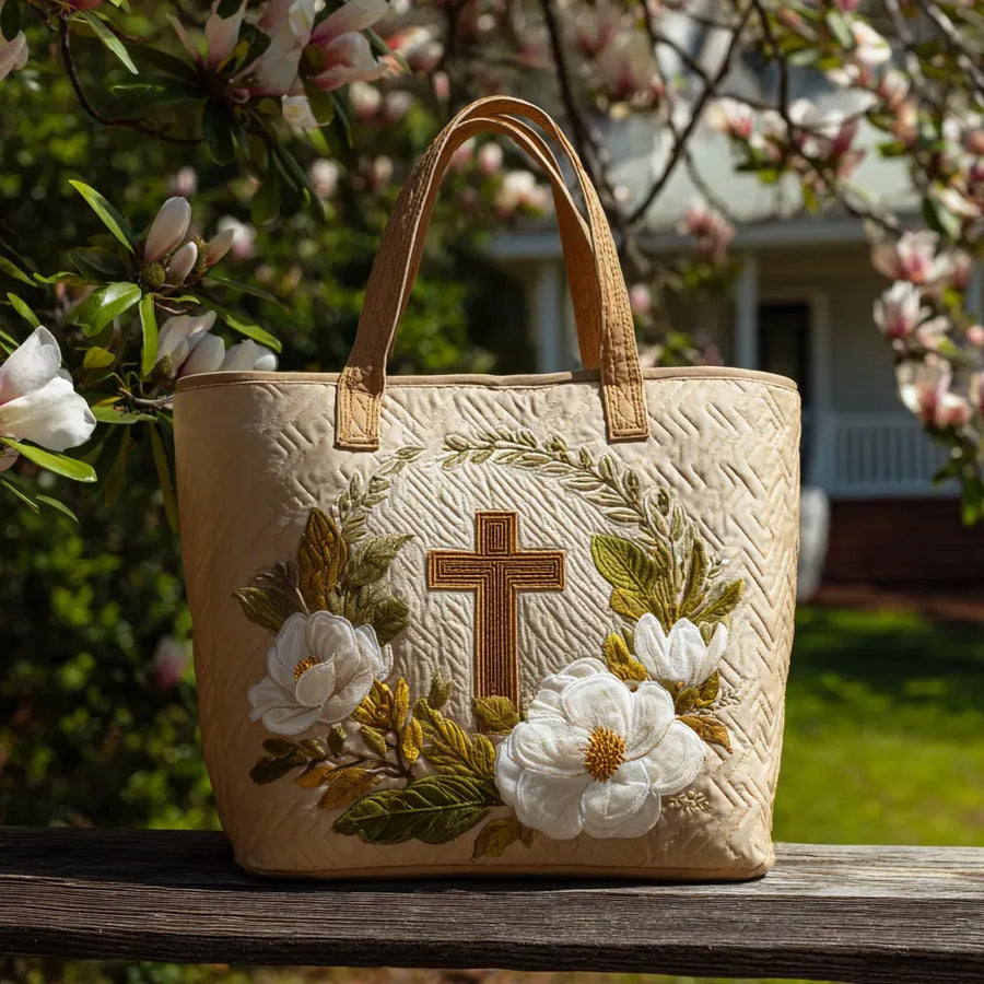 Handmade Bag - Floral Cross