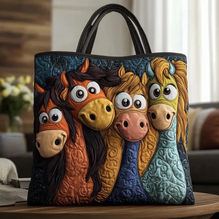 Handmade Bag - Cheerful Ponies
