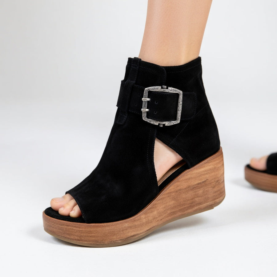Orélisse™ — Contemporary Open Wedge Ankle Boots