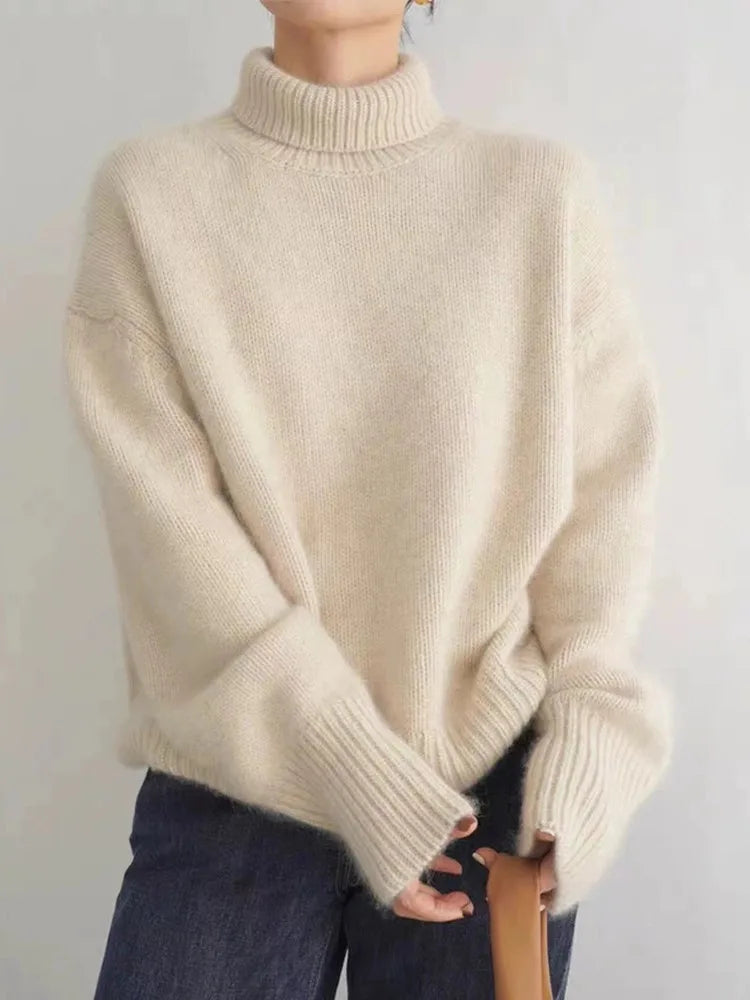 Elegant Soft Turtleneck Sweater