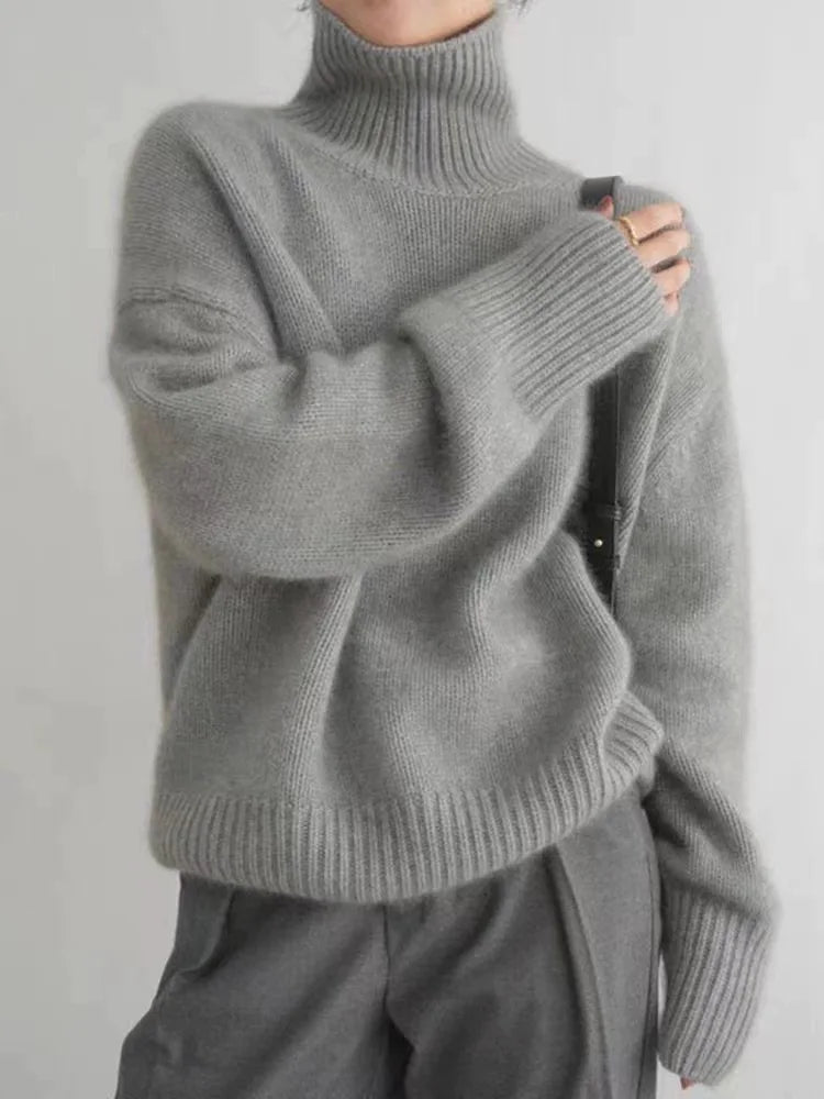 Elegant Soft Turtleneck Sweater