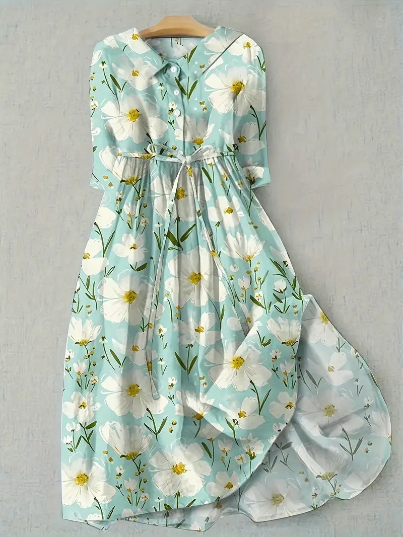 Women's Floral Cotton Dress