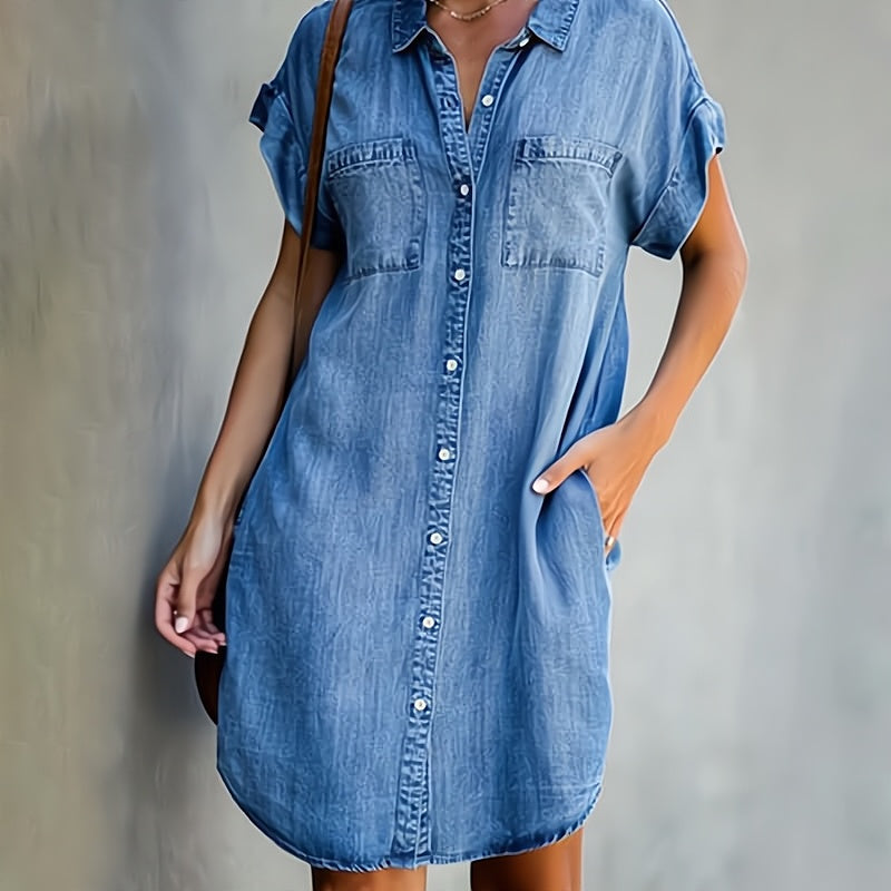 Helen | Button-Down Shirt Dress
