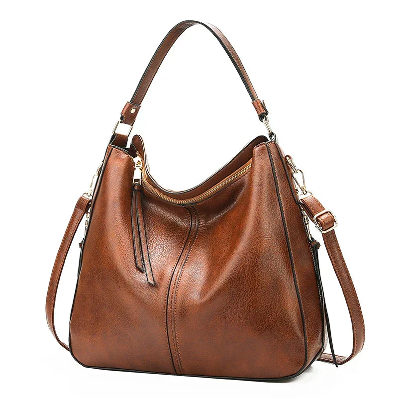 Gudborg | Elegant and Spacious Everyday Bag in Classic Black
