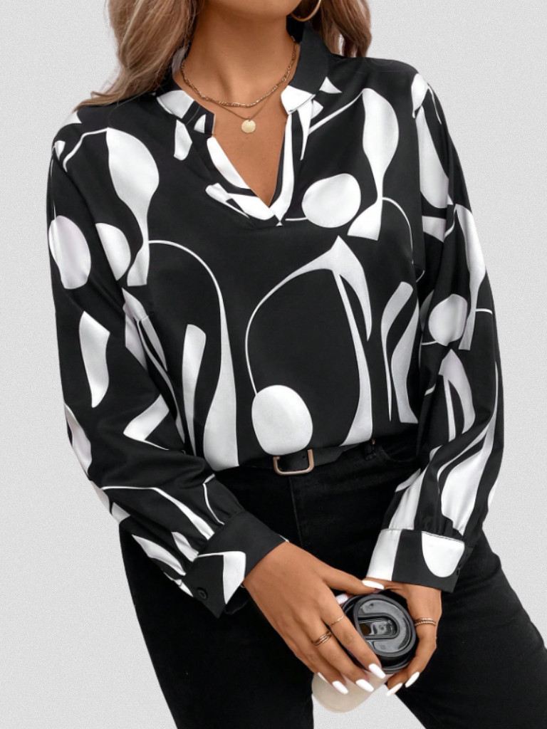 SATIN LOOK BLOUSE
