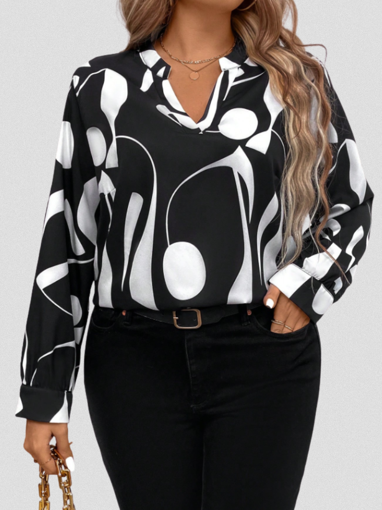 SATIN LOOK BLOUSE