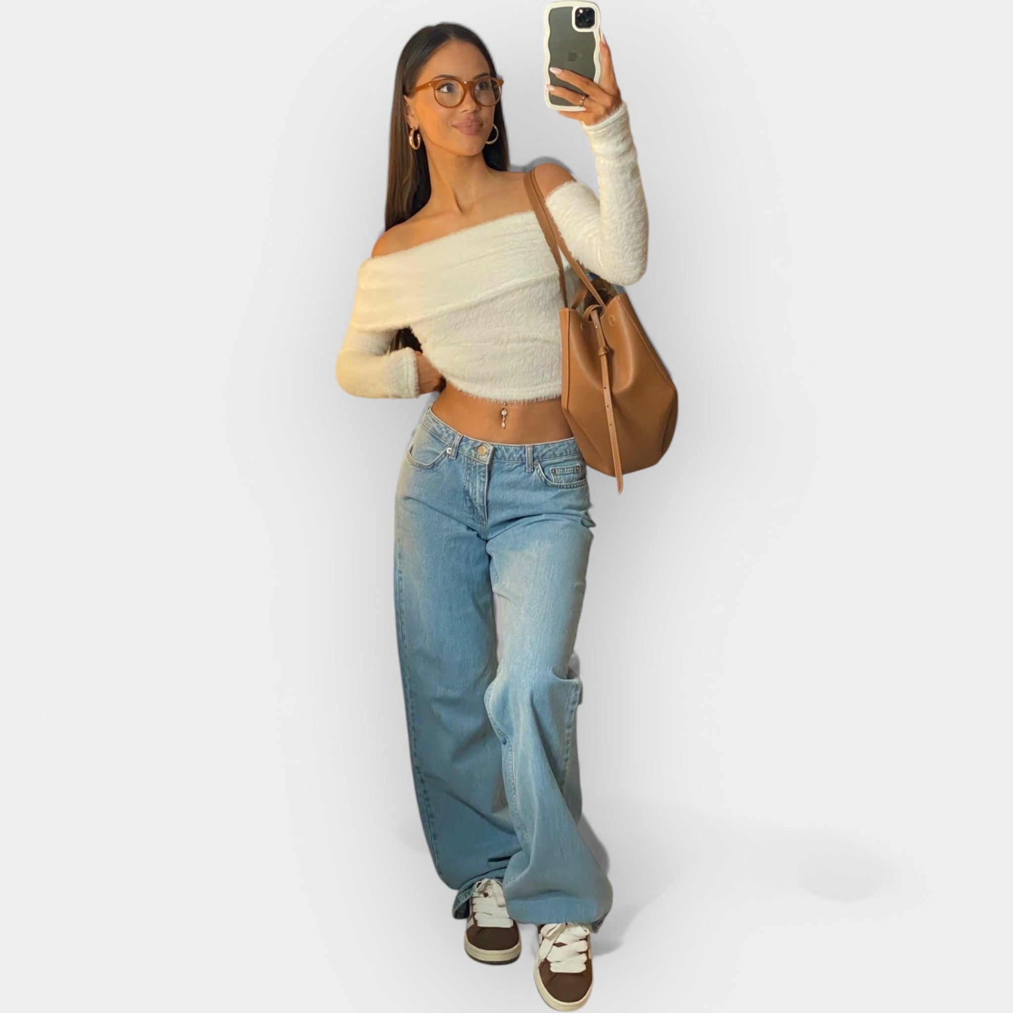 Low-Waist Denim