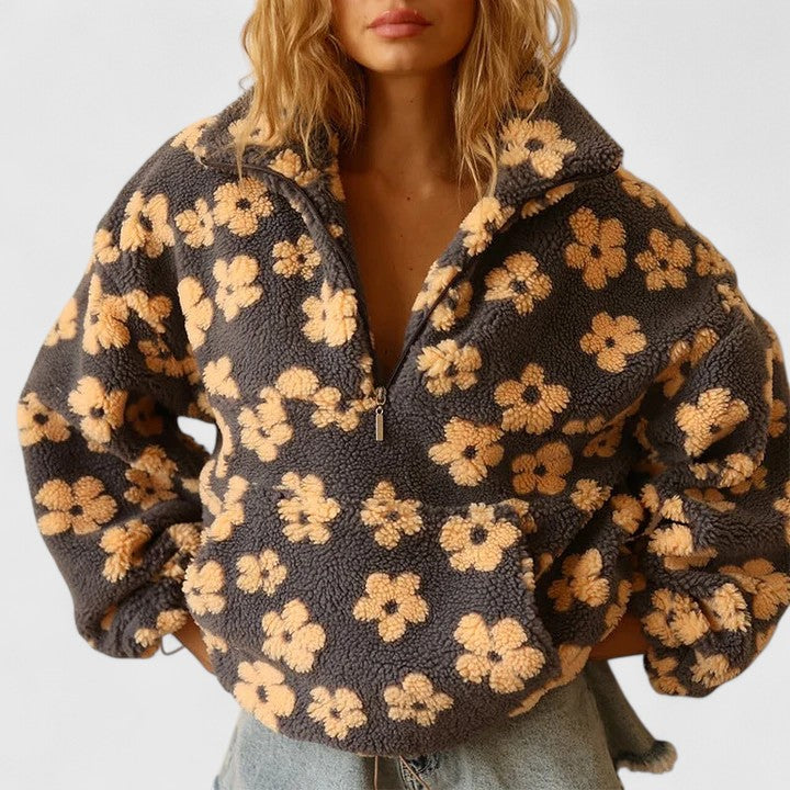 Maple Grace | Flower Knit Sweater