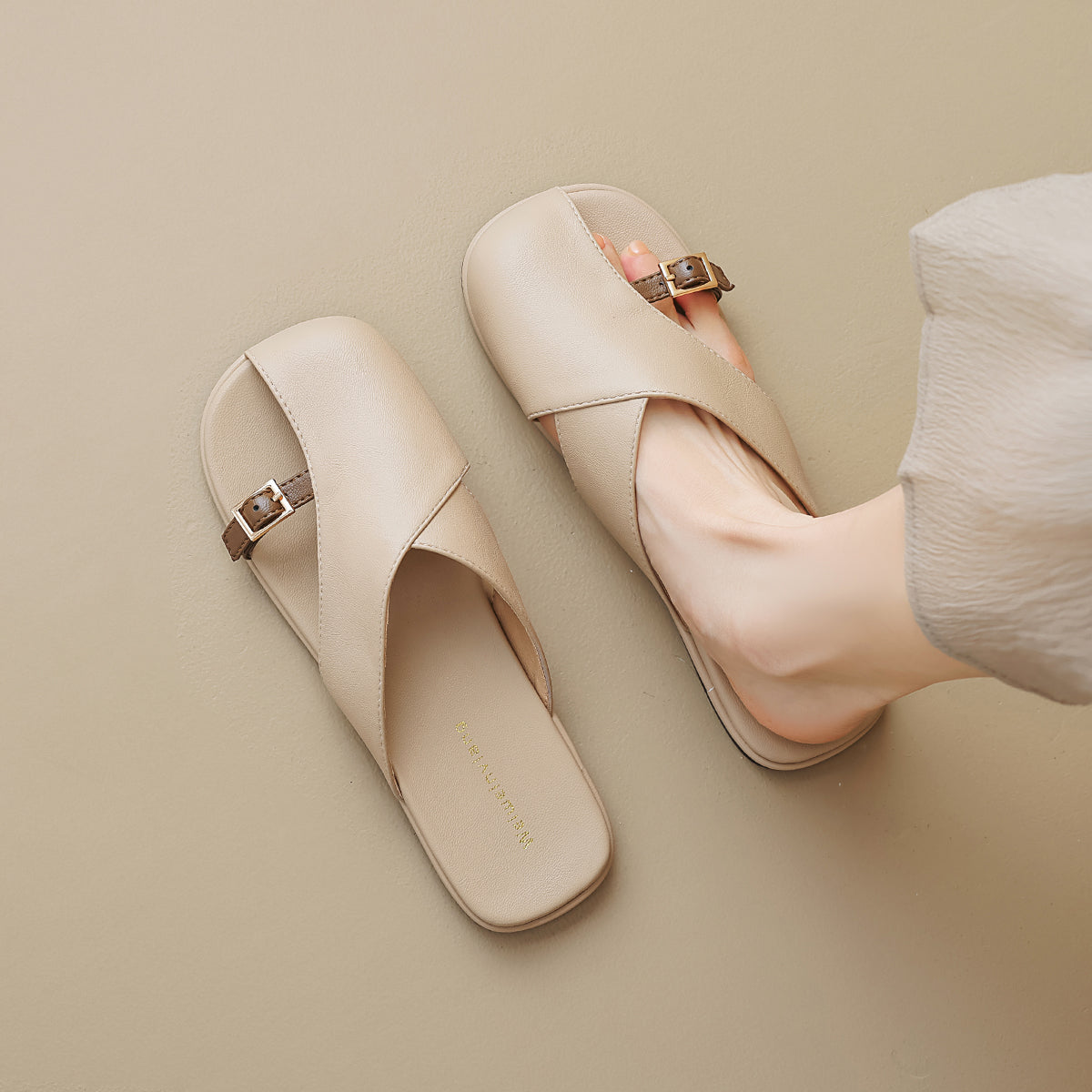 Calise Vegan Leather Sandals