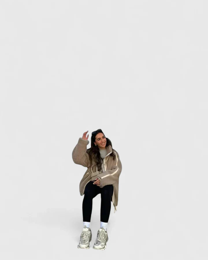 BROOKE – COZY SHERPA ZIP JACKET