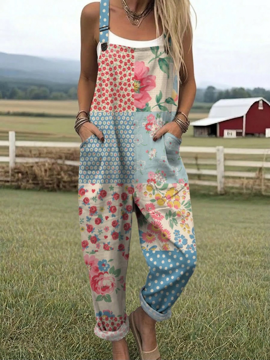 Frigg | Patchwork Blossom Jumpsuit