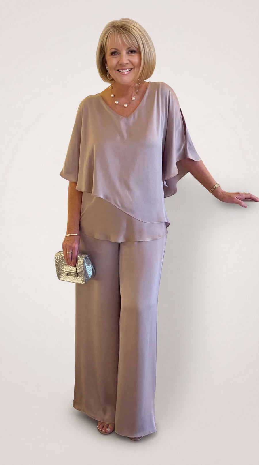 Martha | Two-Piece Set with Wide Leg Trousers