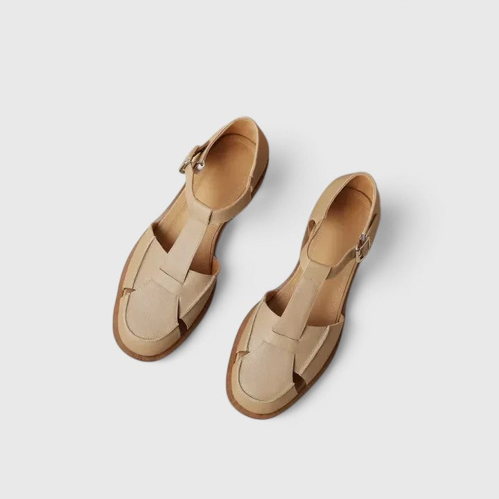 MARA – VINTAGE EDGE T-STRAP SANDALS