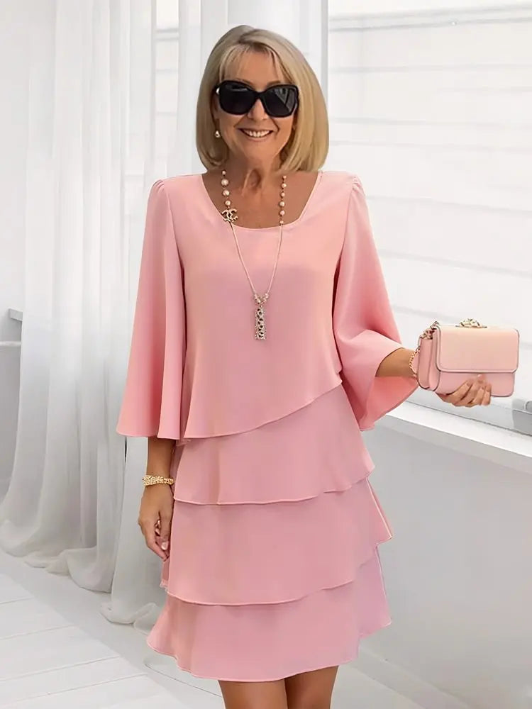 Ella™ | Graceful Layered Ruffle Dress for Women