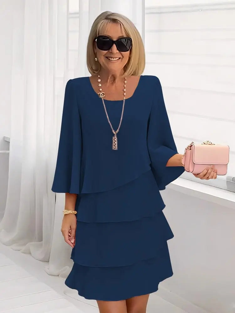 Ella™ | Graceful Layered Ruffle Dress for Women