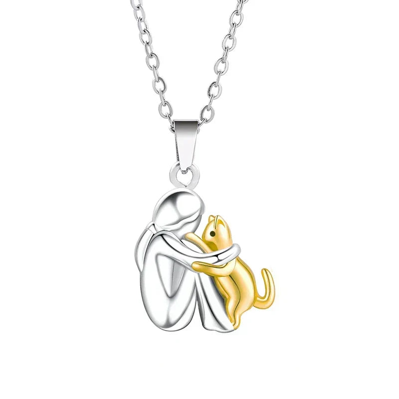 Elisa - Cat-shaped pendant necklace