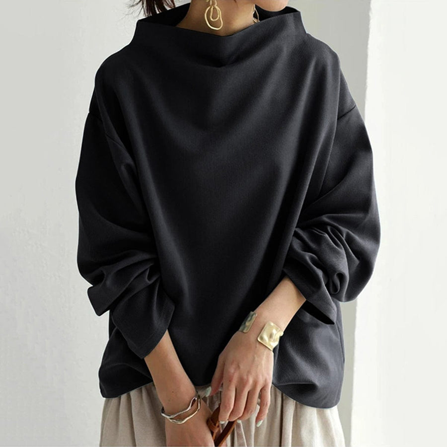 High-Neck Casual Top