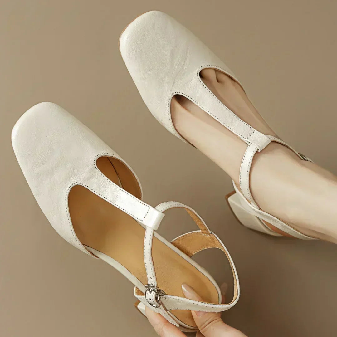 Beatrica Leather Mary Janes