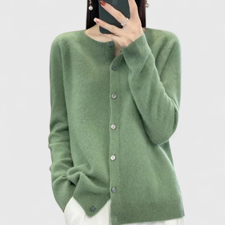 EMILIA – CLASSIC BUTTON CARDIGAN